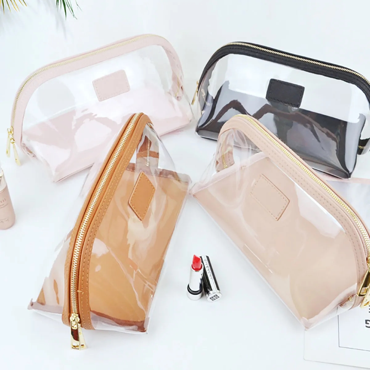 Premium Portable Clear Waterproof Cosmetic Toiletry Bag 2