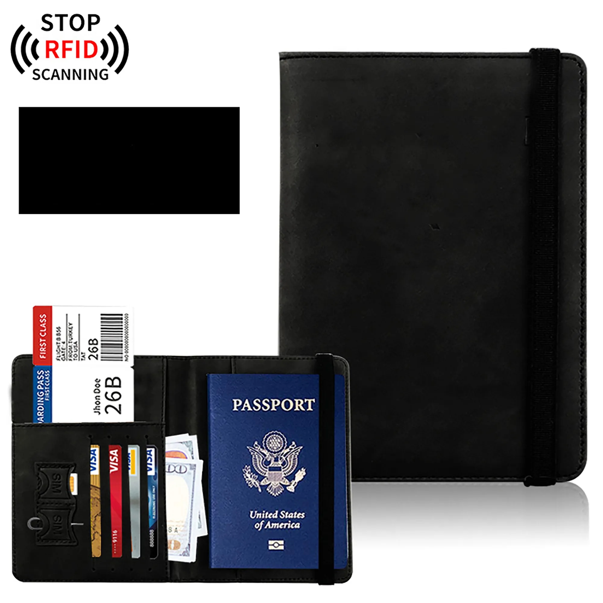 PU ID Passport Travel Wallet MOQ 100PCSc 3