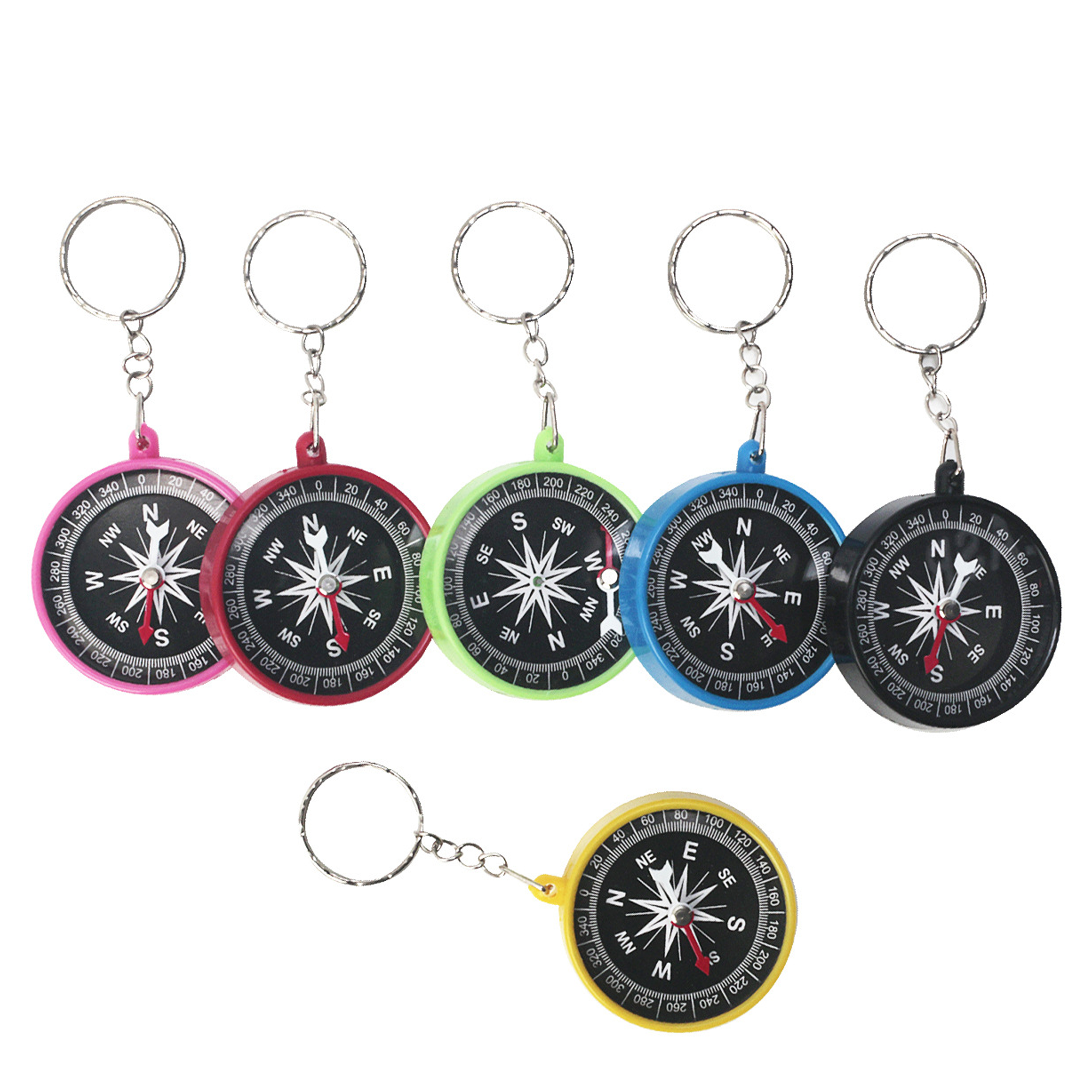 Compass 2"D Keychain Color 2