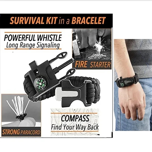 Paracord Survival Bracelet Outdoor 1