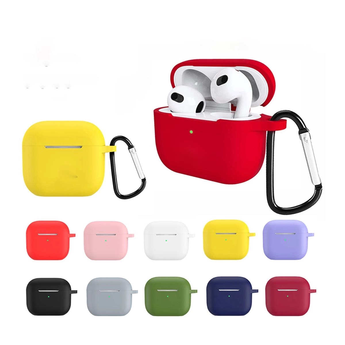 Pods Pro Case Cover with Keychain 1