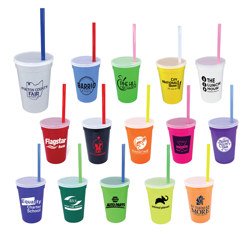 17 oz. Smooth Cup/Straw/Lid Set 26