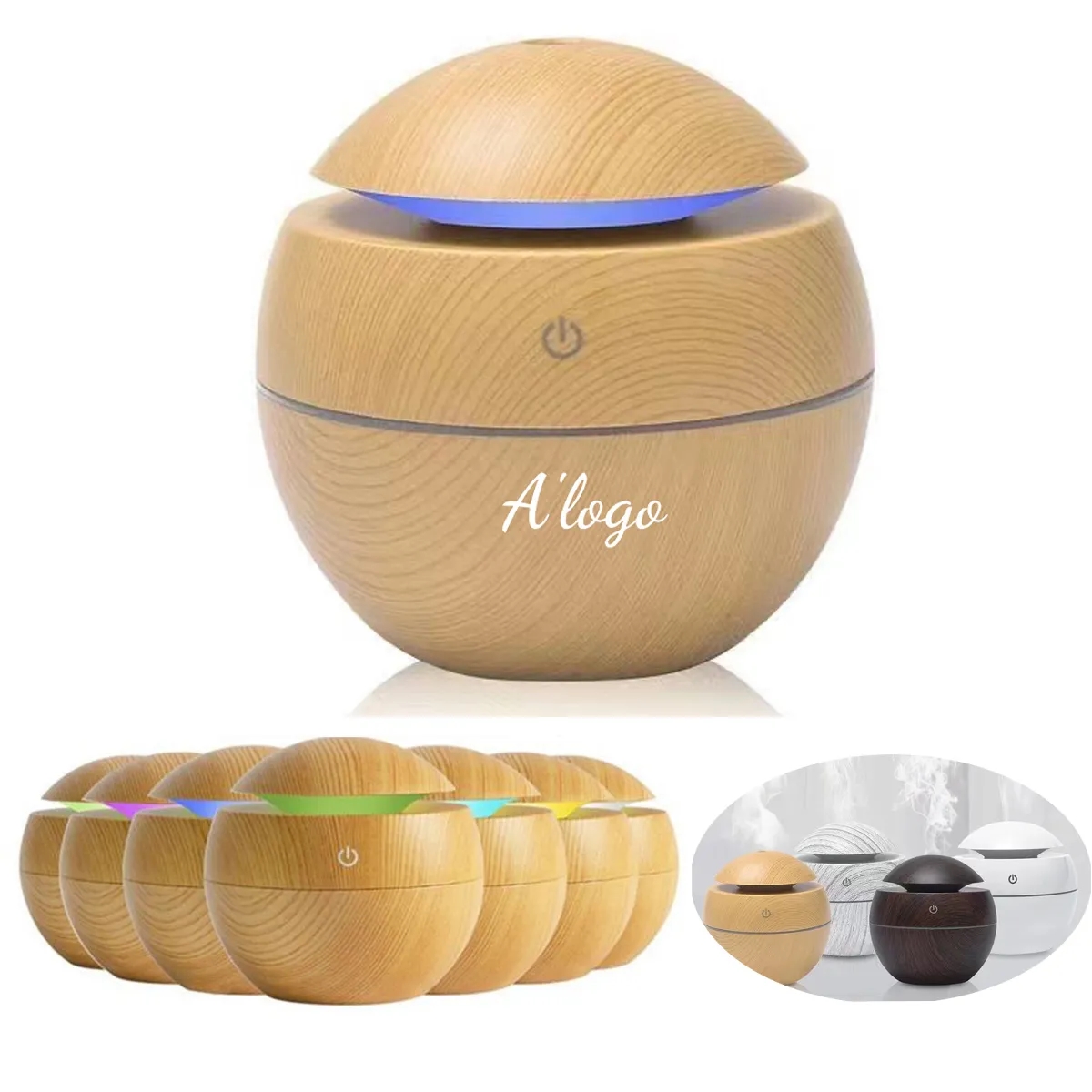 7 Colors LED Light Mini Air Humidifier 1