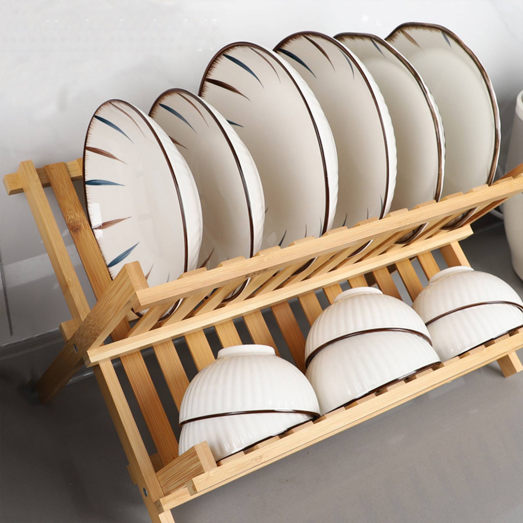 Wood Household sink shelves 5
