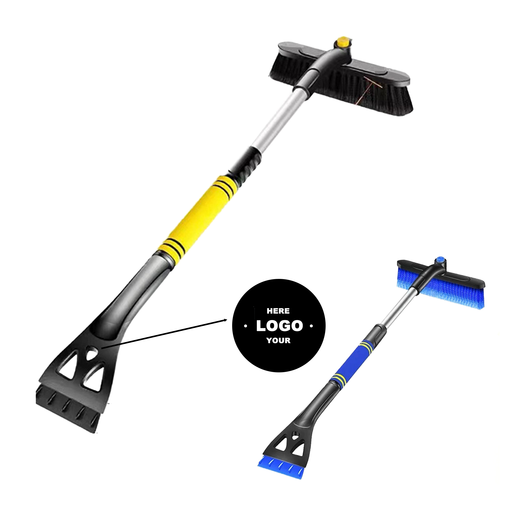 Snow Brush and Detachable Ice Scraper for car 2
