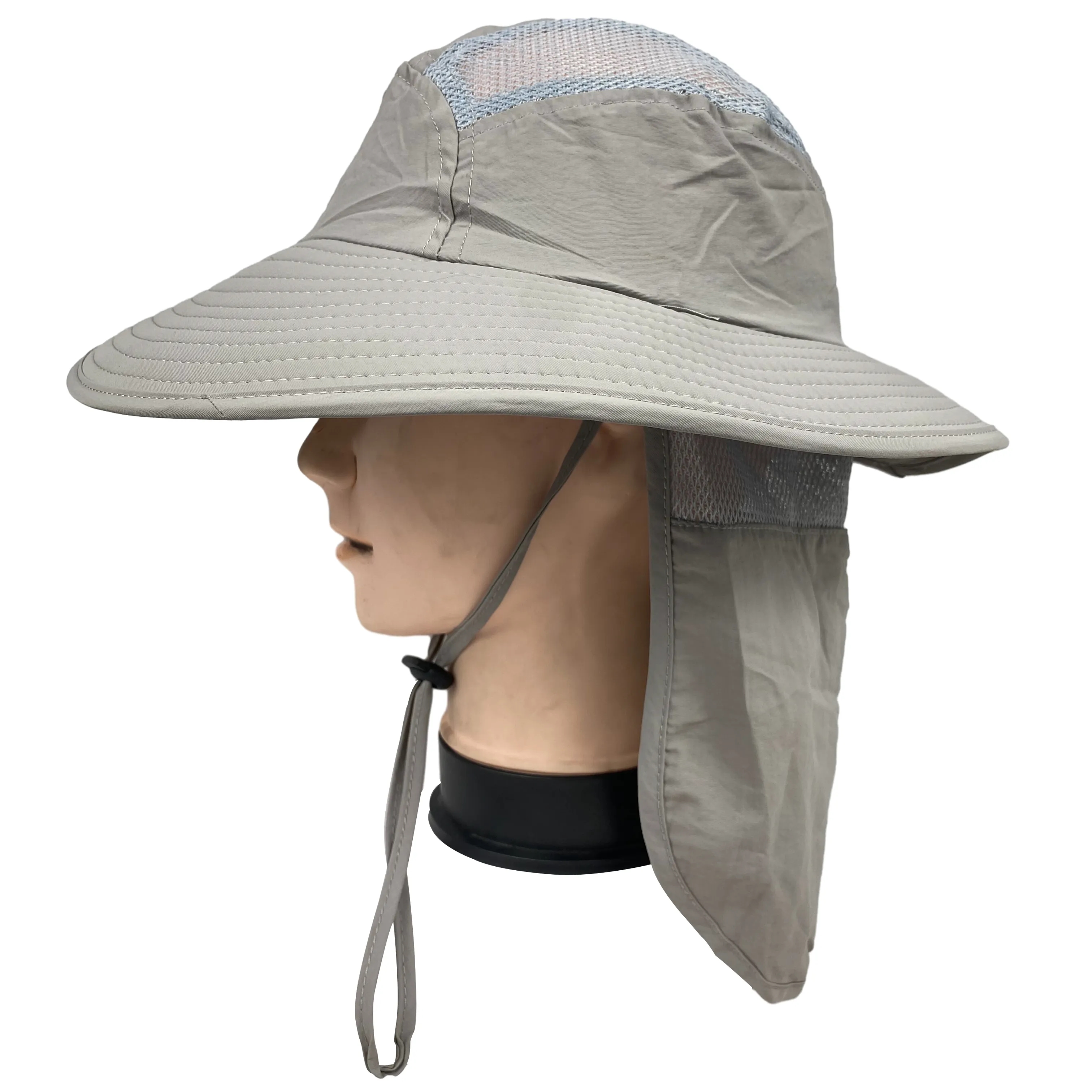 Wide Brim Waterproof Safari Mesh Bucket Hat 4