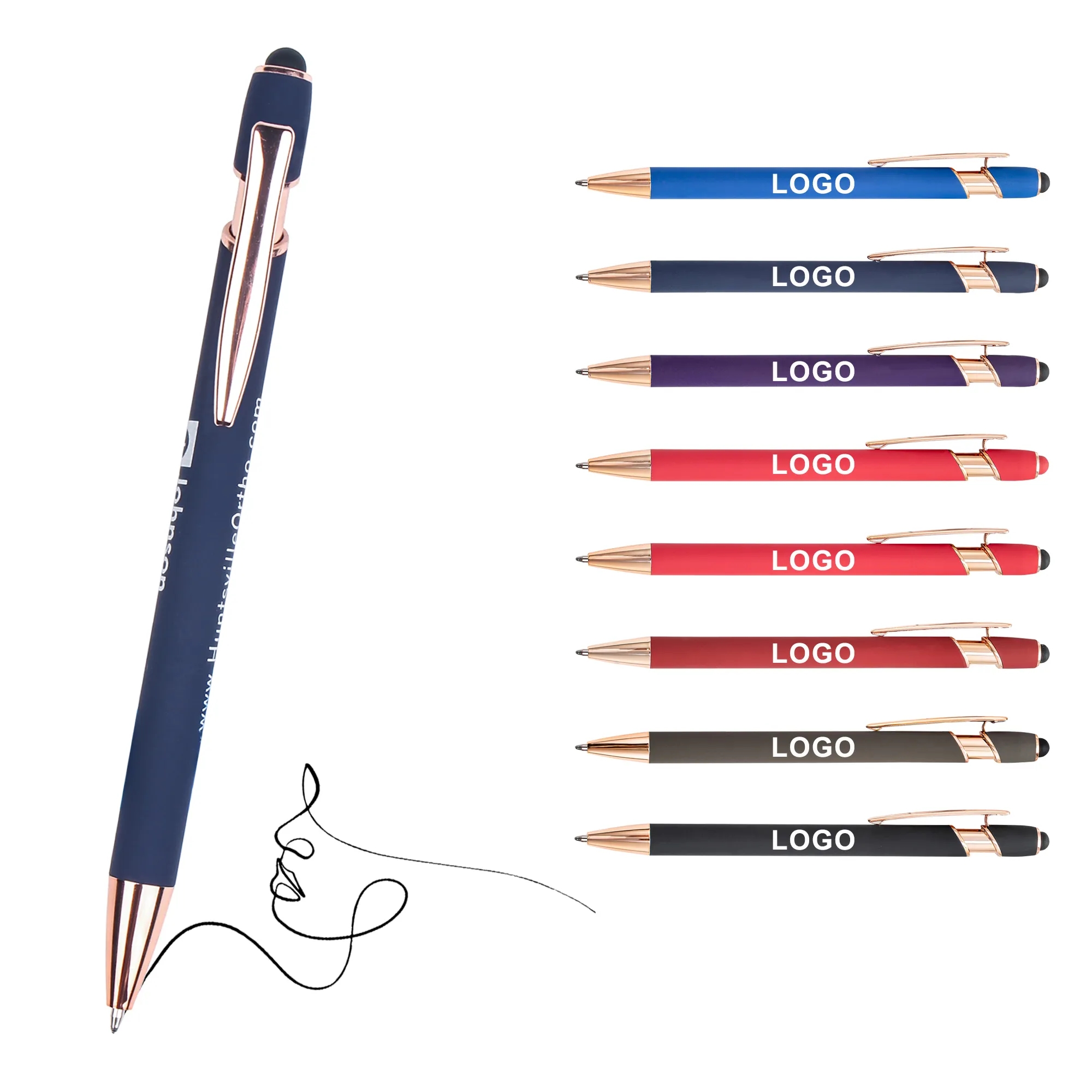 Custom Rose Gold Stylus Pen Bulk Order for Corporate Branding Promotions 4