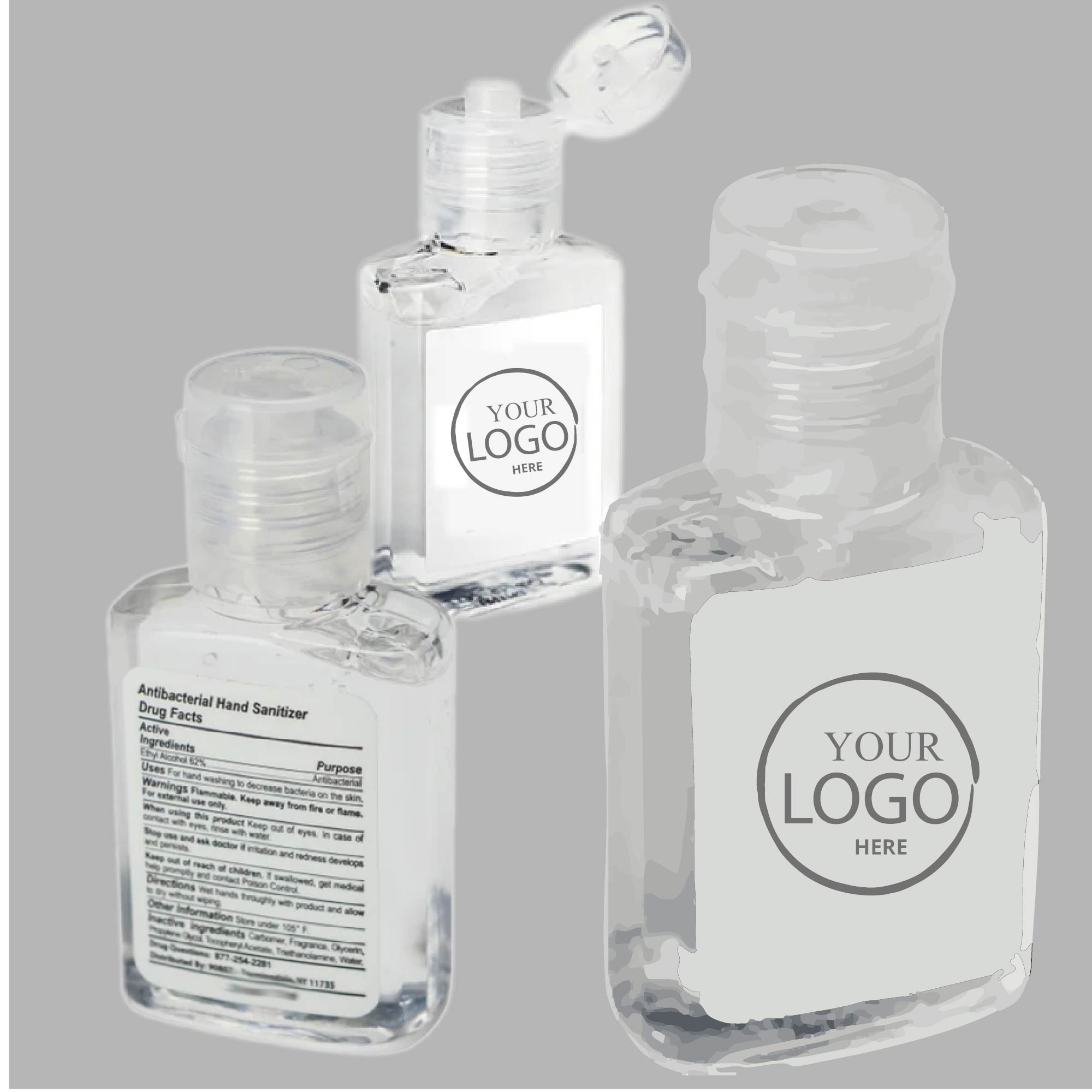 1 oz Customized Antibacterial Hand Gel 1