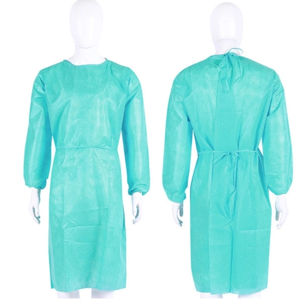 Disposable PE Nonwoven Isolation Gown 1