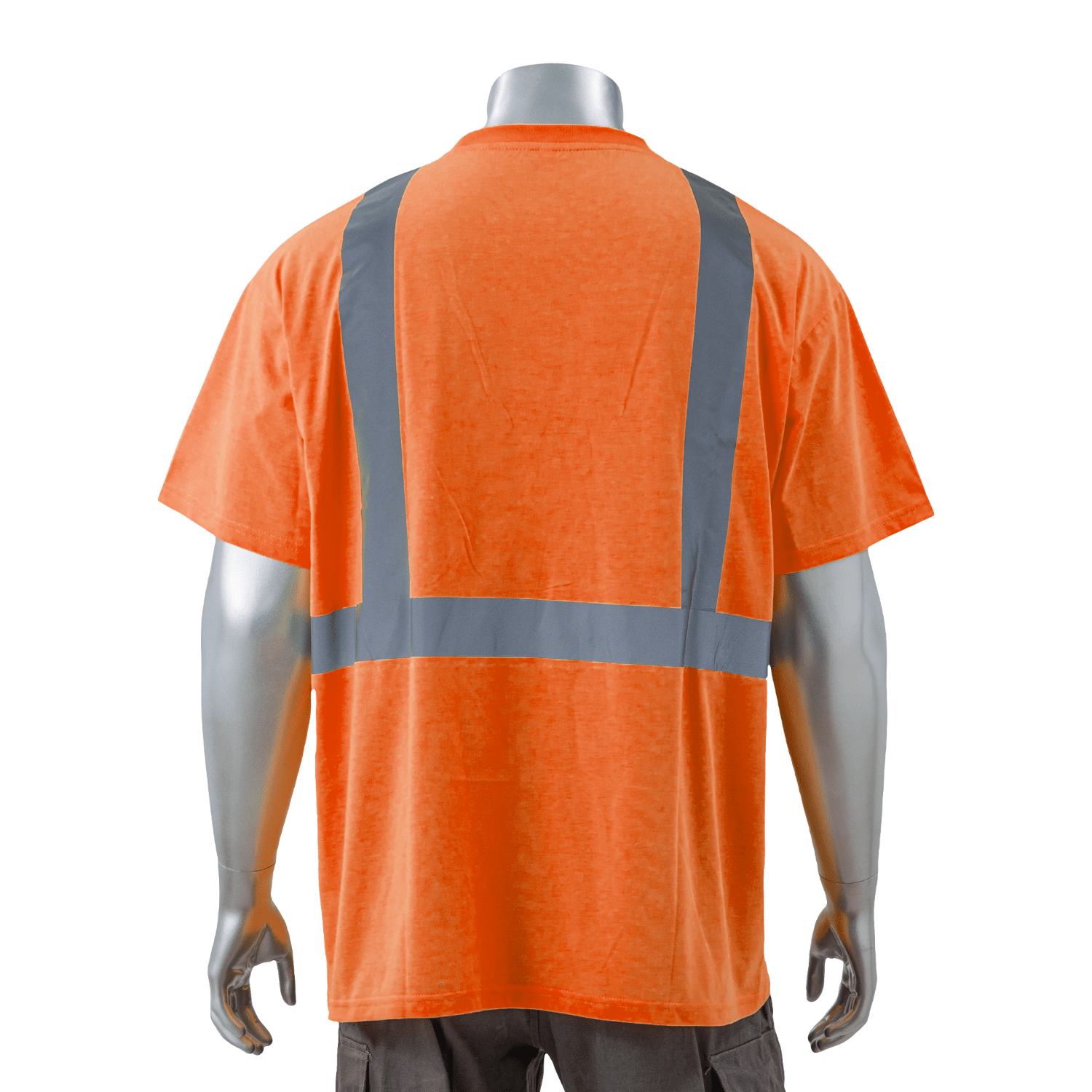 Class 2 Poly-Cotton Reflective Tape Safety T-Shirt with Pocket 4