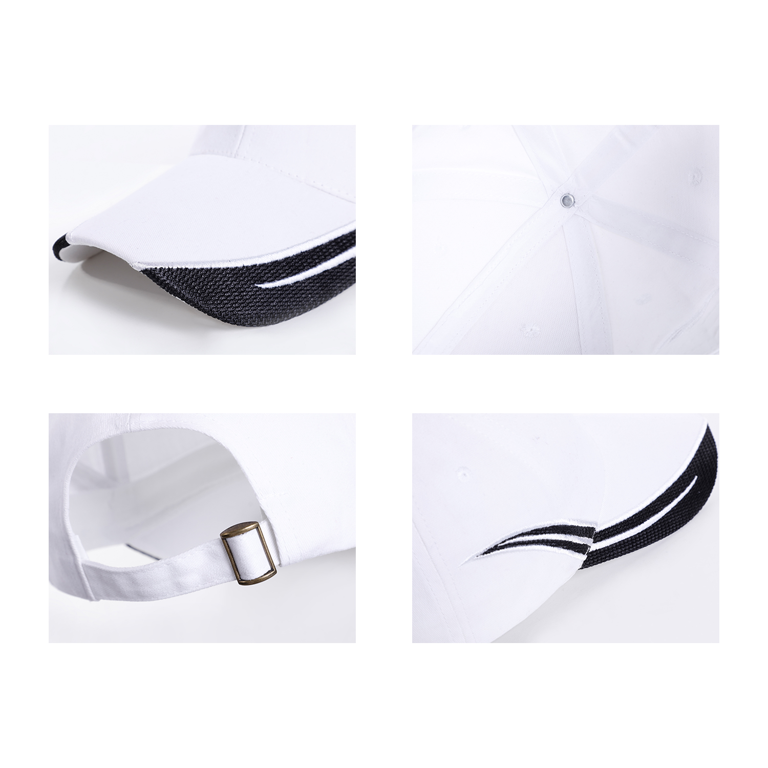 Stock 2-Tone Designed Cotton 6 Panel Cap 3