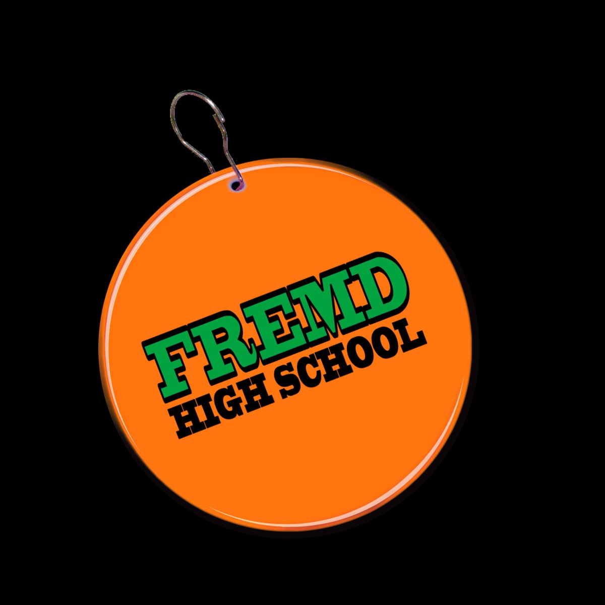 Orange Circle Plastic Medallion Badges(Pad Print)