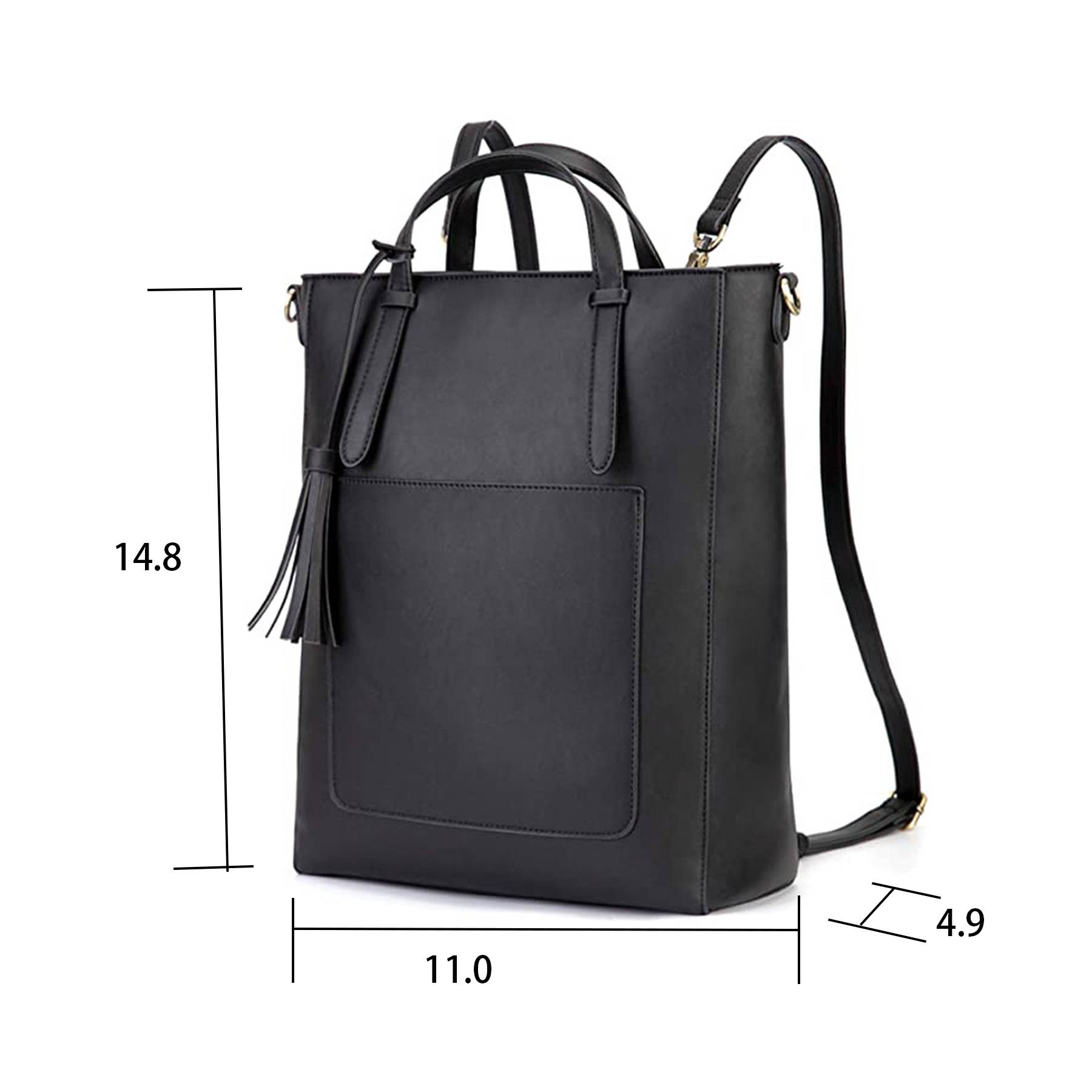 PU Convertible Multifuction Tote Bag 4