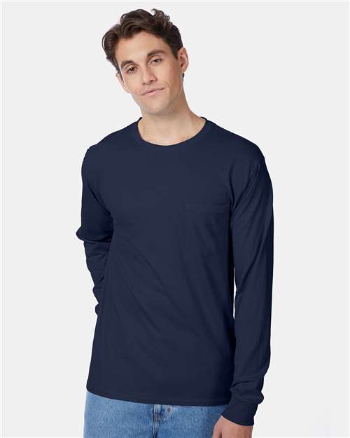 Unisex Authentic Long Sleeve Pocket T-Shirt - 5596 59