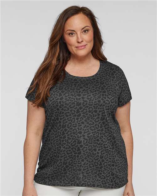 Women's Curvy Collection Fine Jersey Tee - 3816 57
