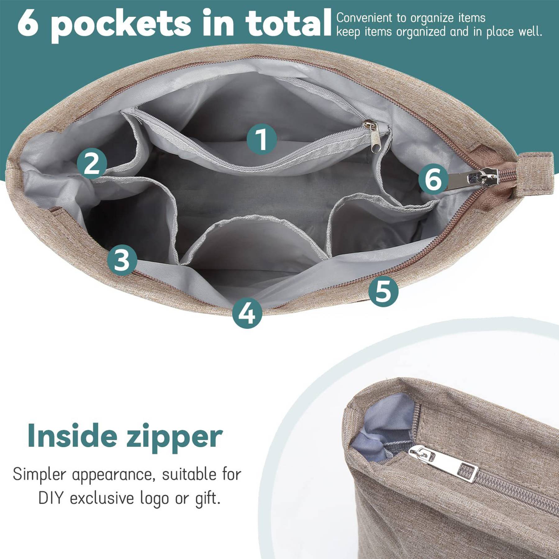 Oxford Large Water-resistant Travel Shaving Bag 9