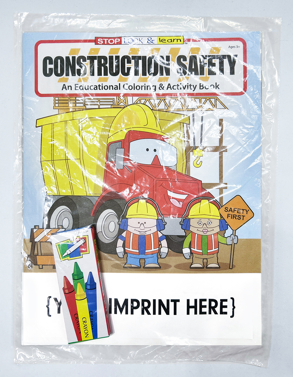 COLORING SET - Construction Safety Coloring Book Fun Pack 2