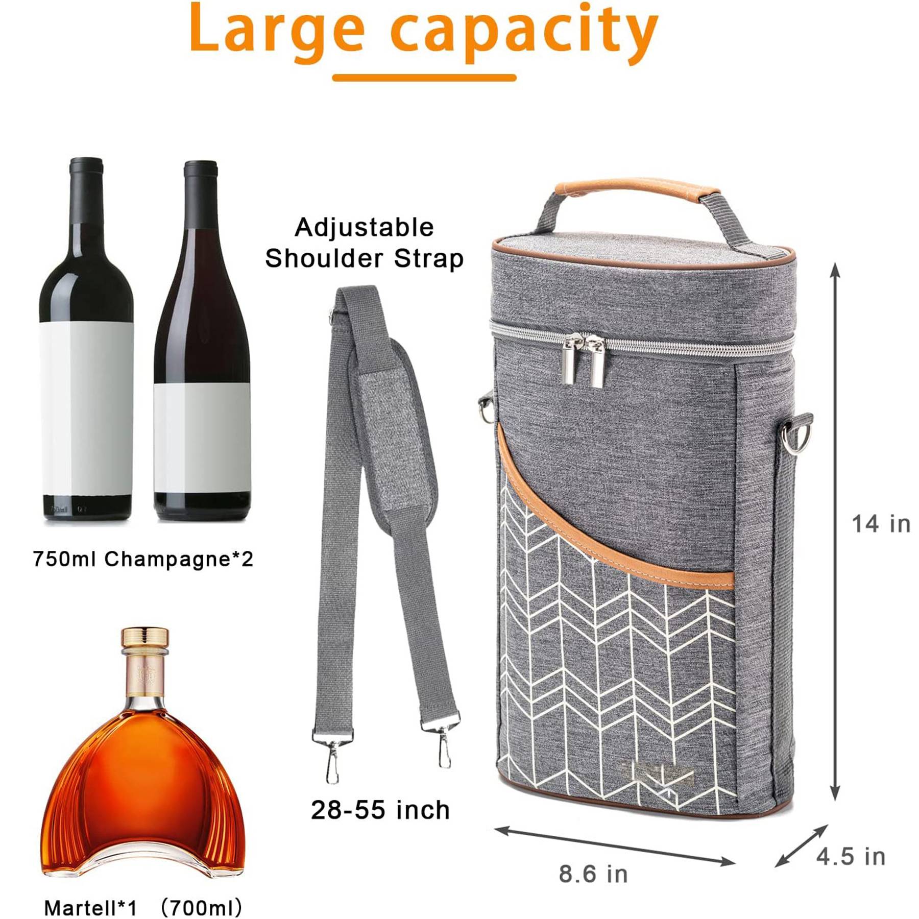 Oxford Outdoor portable waterproof wine insulation bag 5