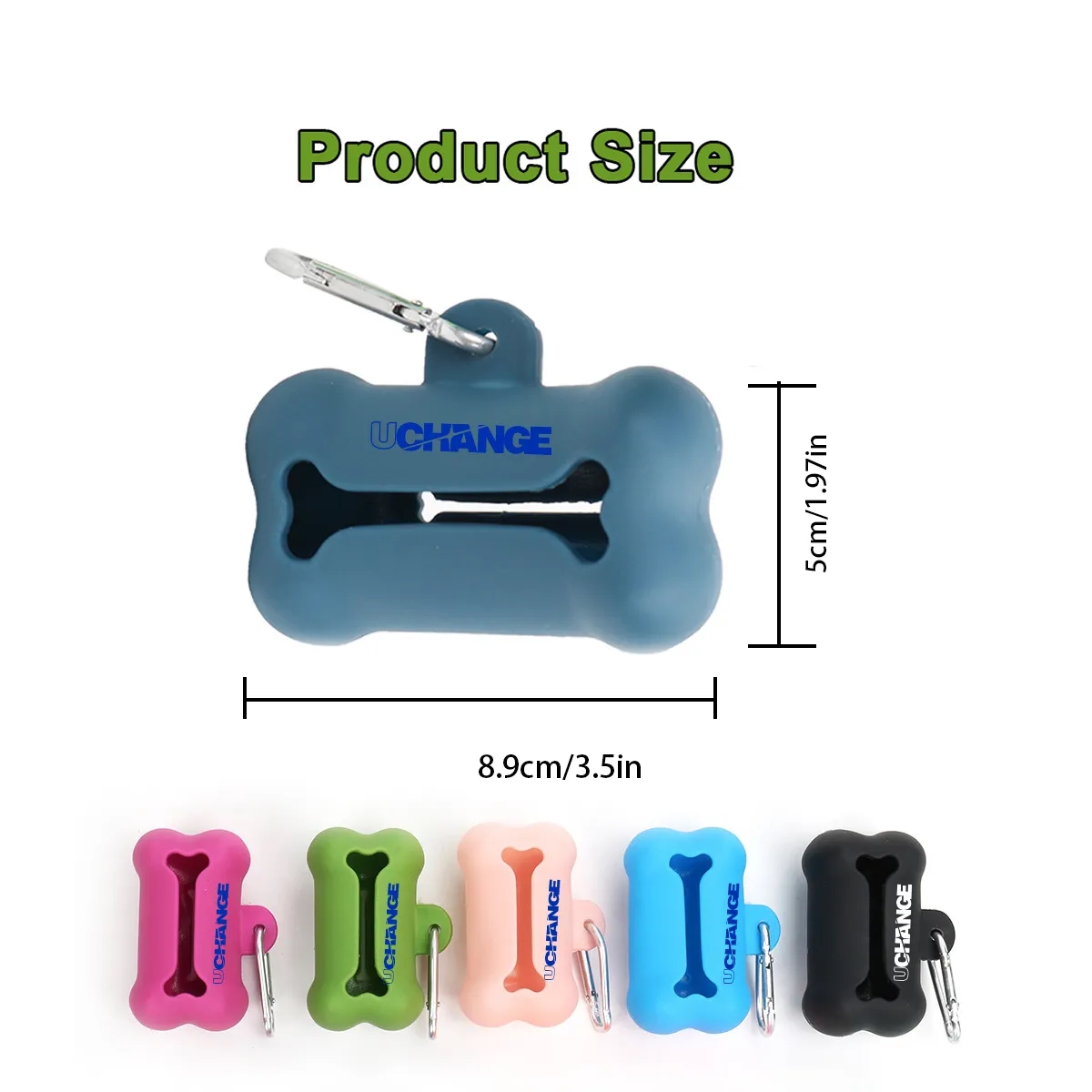 Pet Waste Bag Dispenser With Carabiner 2