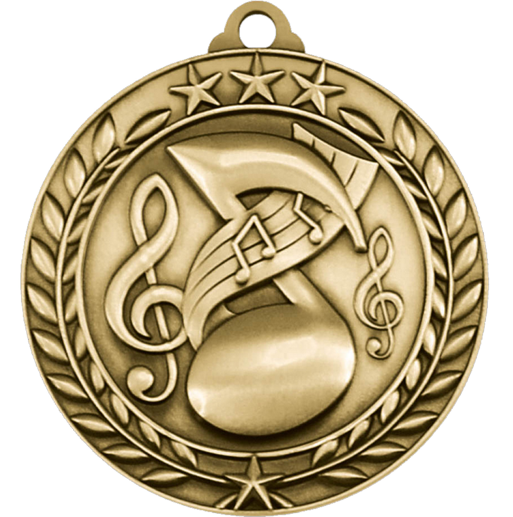 Stock Small Academic & Sports Laurel Medals: Music 2