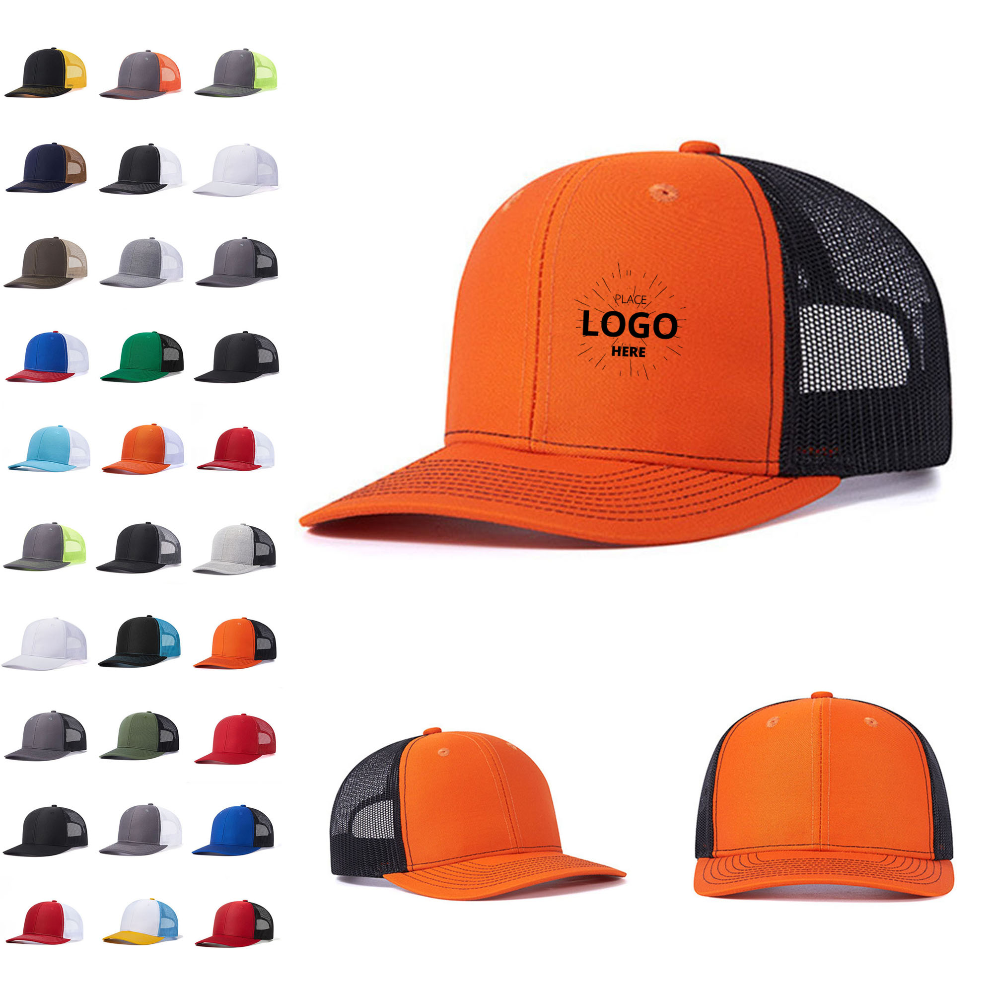 Mesh Baseball Cap Trucker Hat Adjustable Golf 2