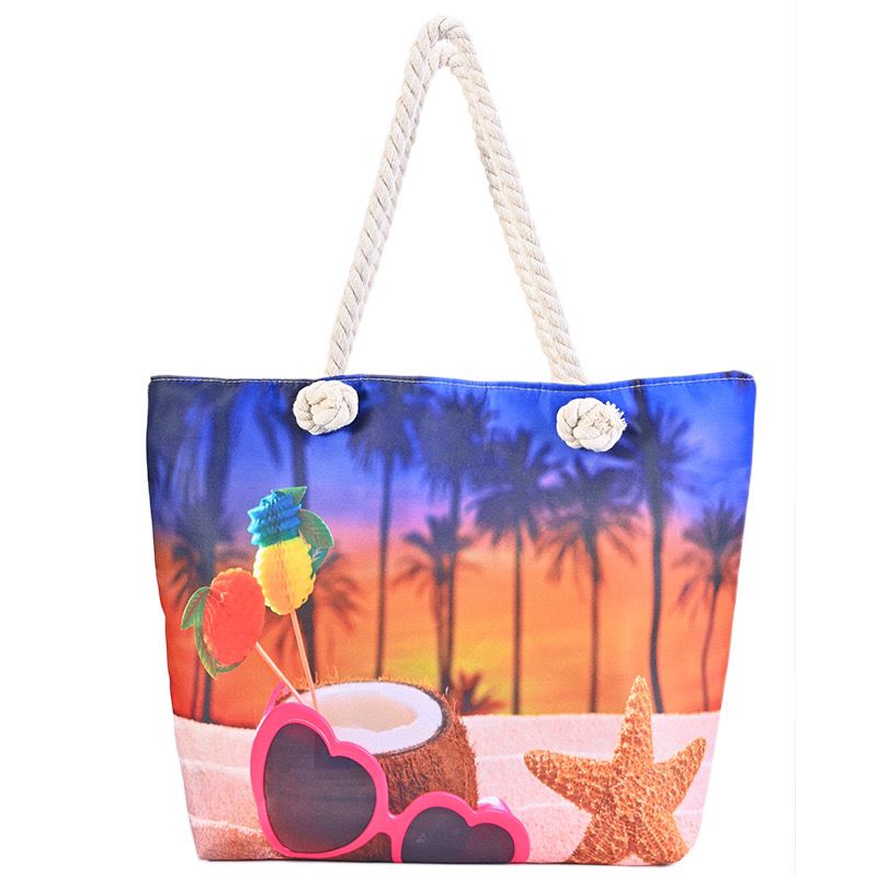 Beach bag, custom tote bag with logo imprint 1