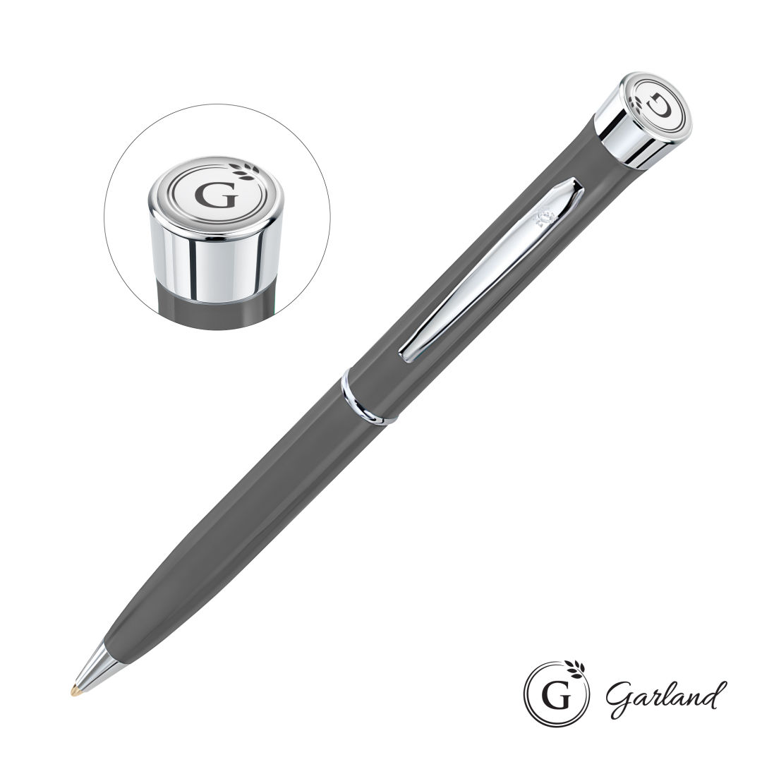 Garland® Recycled Ballpoint Twist Pen - Chrome Accent 13