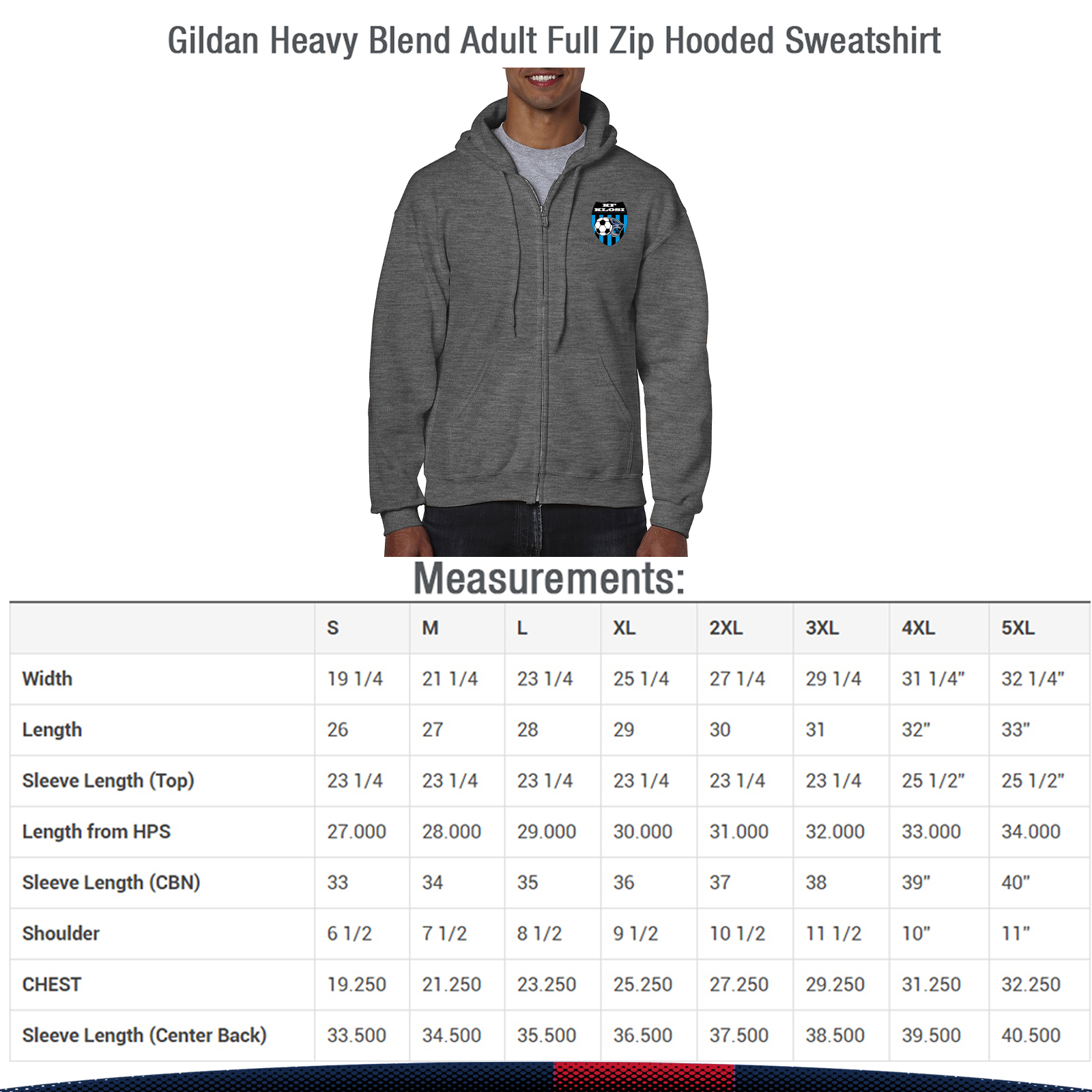 Gildan® 7.5 oz. Men's Full Zip Sweatshirts, custom hoodie or sweatshirt with logo imprint 3
