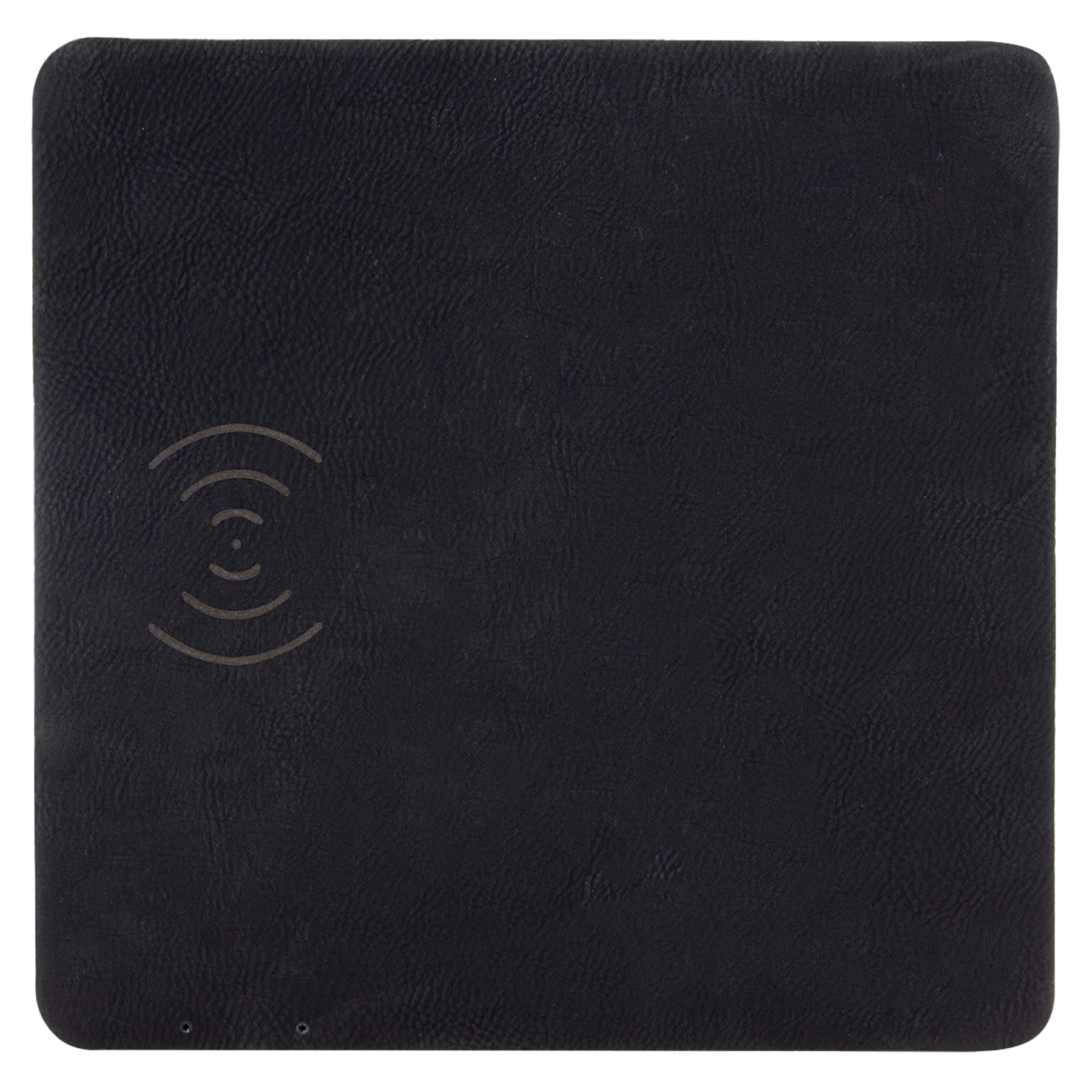 Black/Silver Leatherette Phone Charging Mat 1