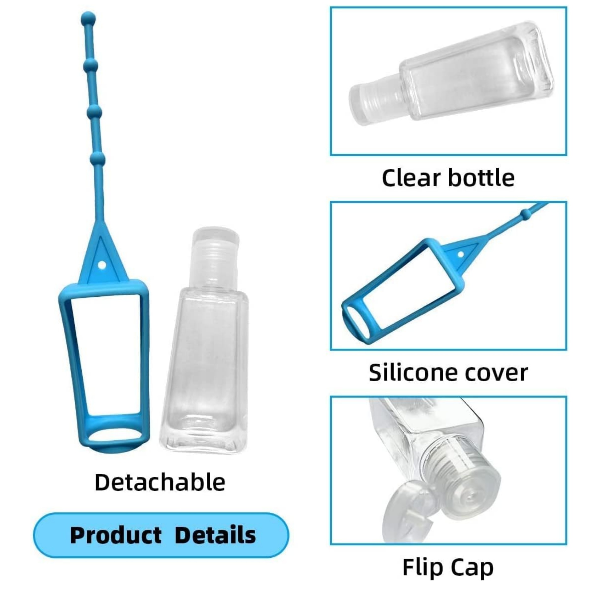 Silicone Travel Dispenser with Holder (Empty Botttle Only) 3