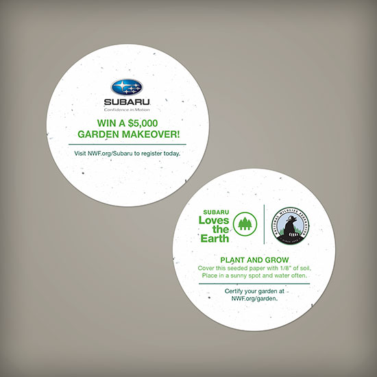 Double-Sided Small Seed Paper Circle Coasters 2