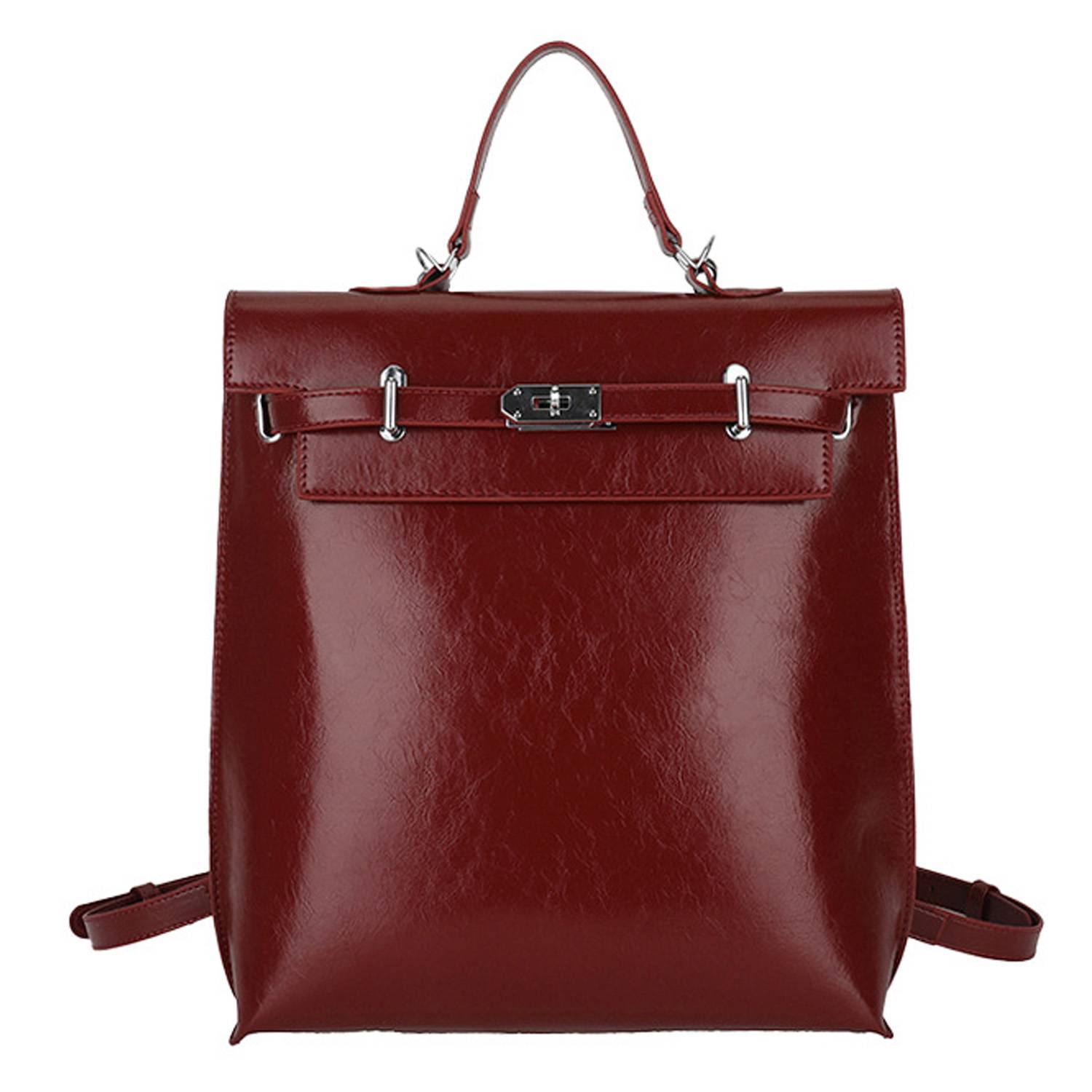 Pu Leather Casual Backpack For Women 2