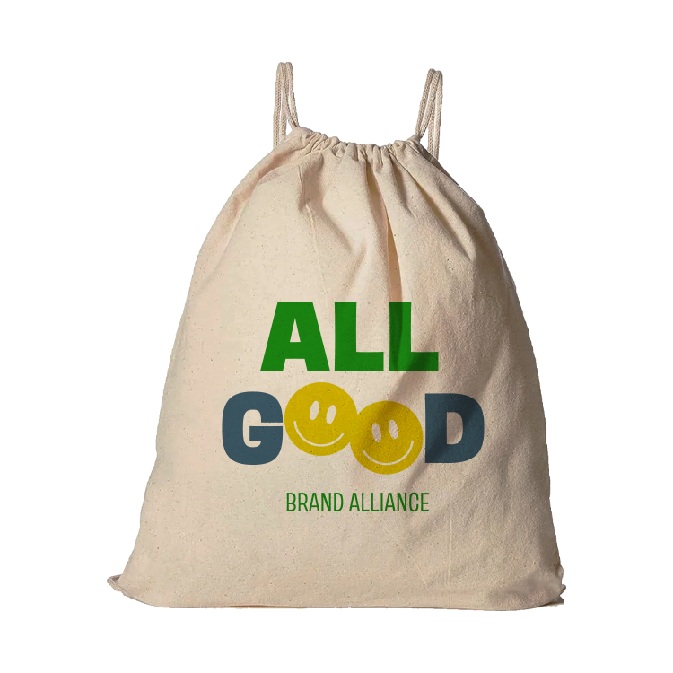 Overlook Organic Cotton Drawstring Backpack 2