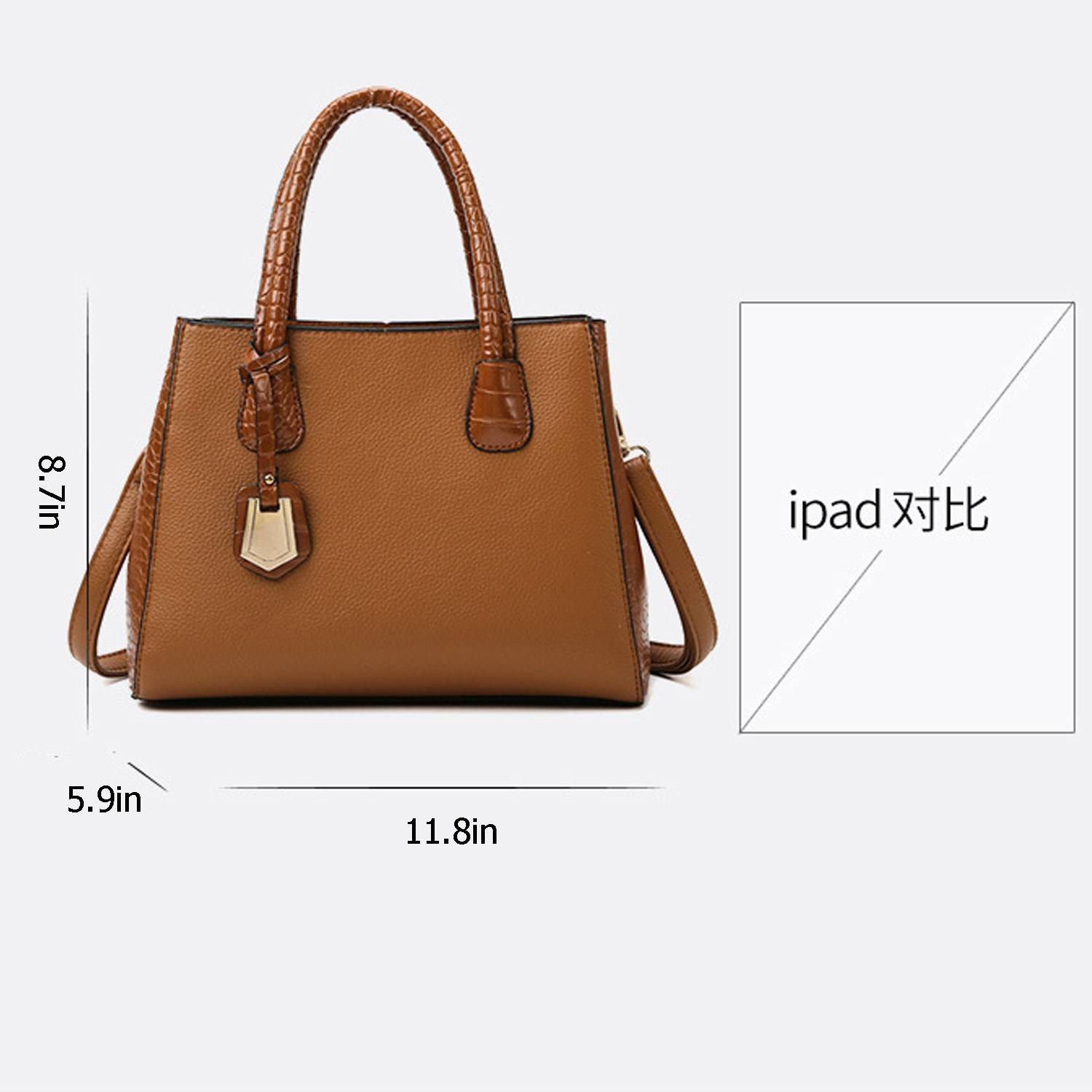 3 in 1 Pu Leather Popular Classic one-shoulder handbag set 3