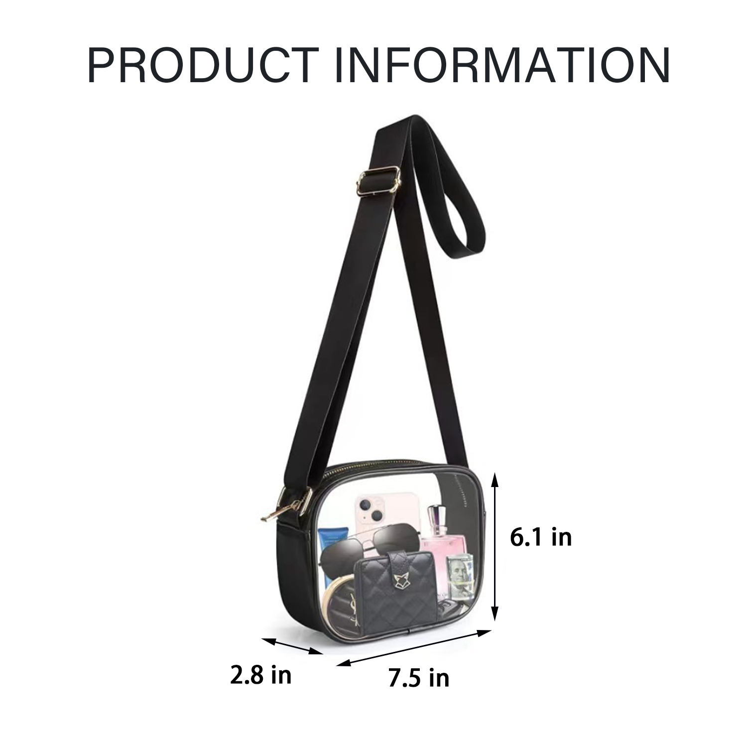 PVC Transparent Crossbody Bag 2