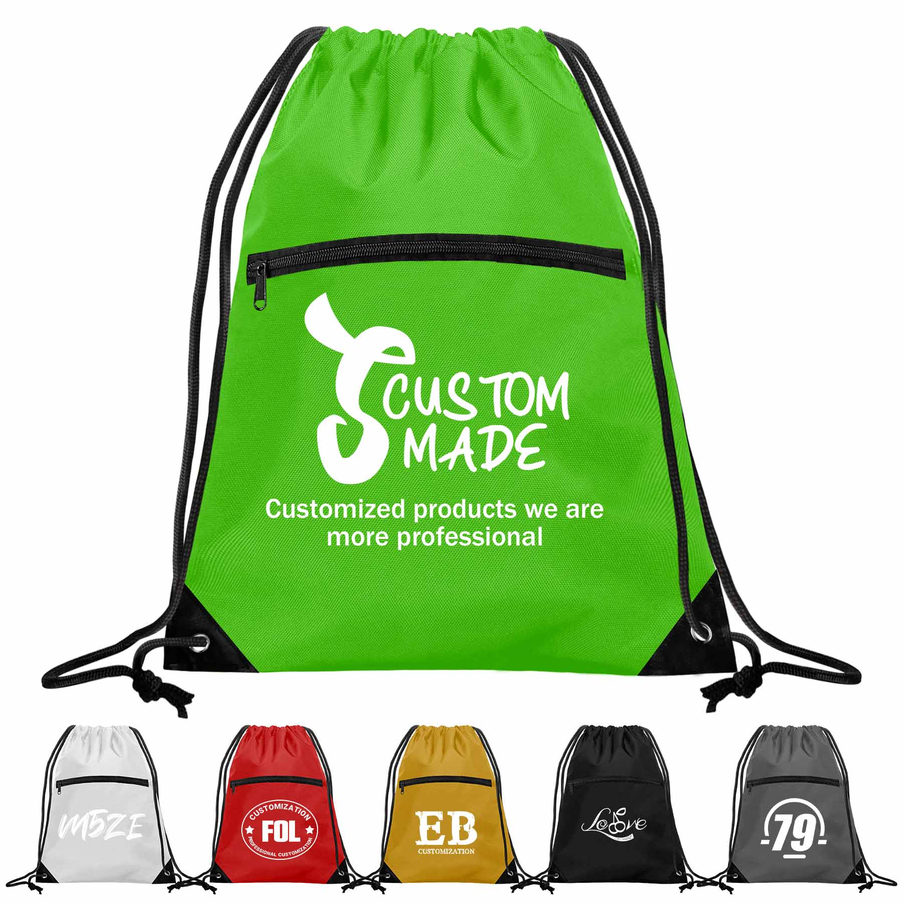 80GSM Non Woven Drawstring Backpack 2