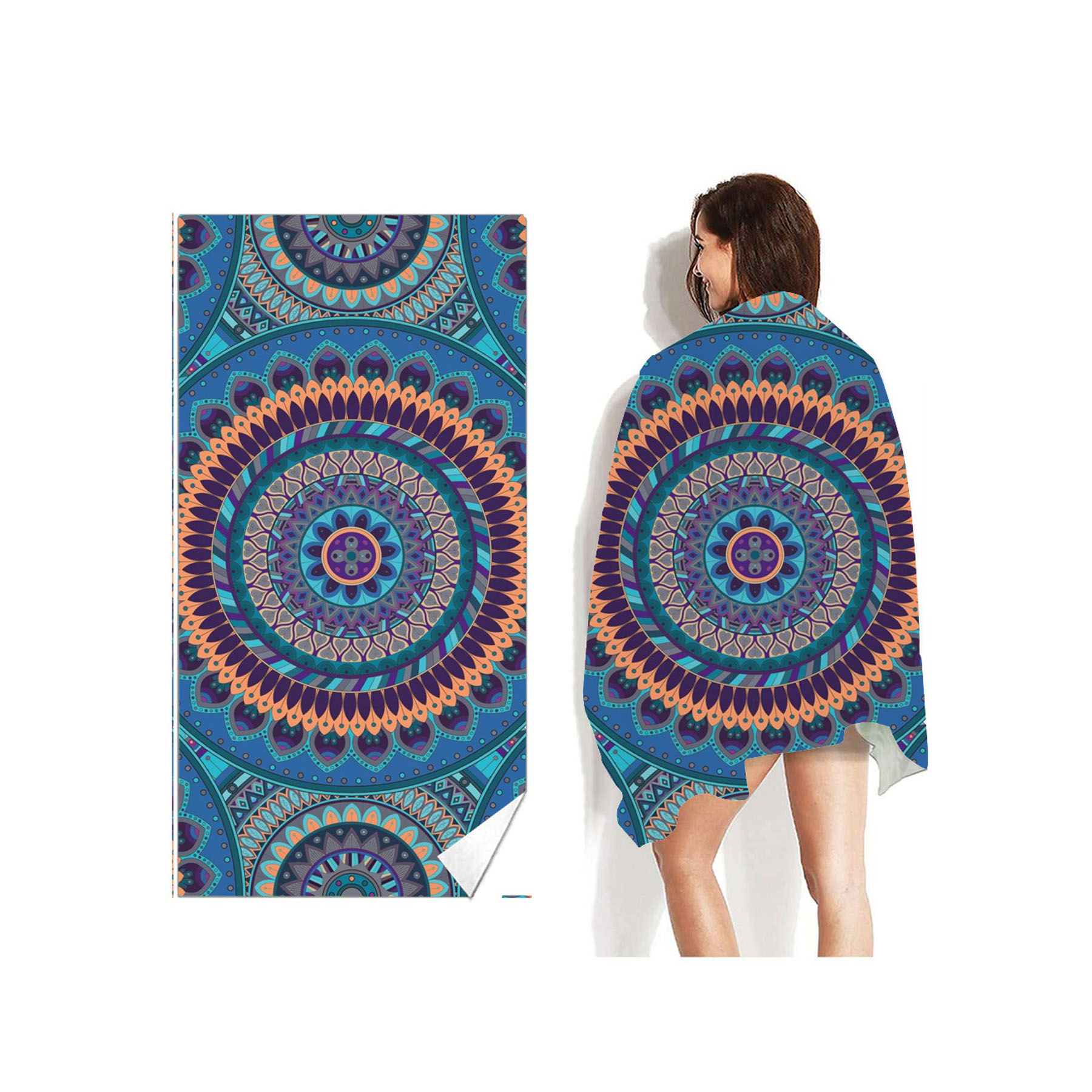 Extra Large Quick Dry Velvet Beach towel  5