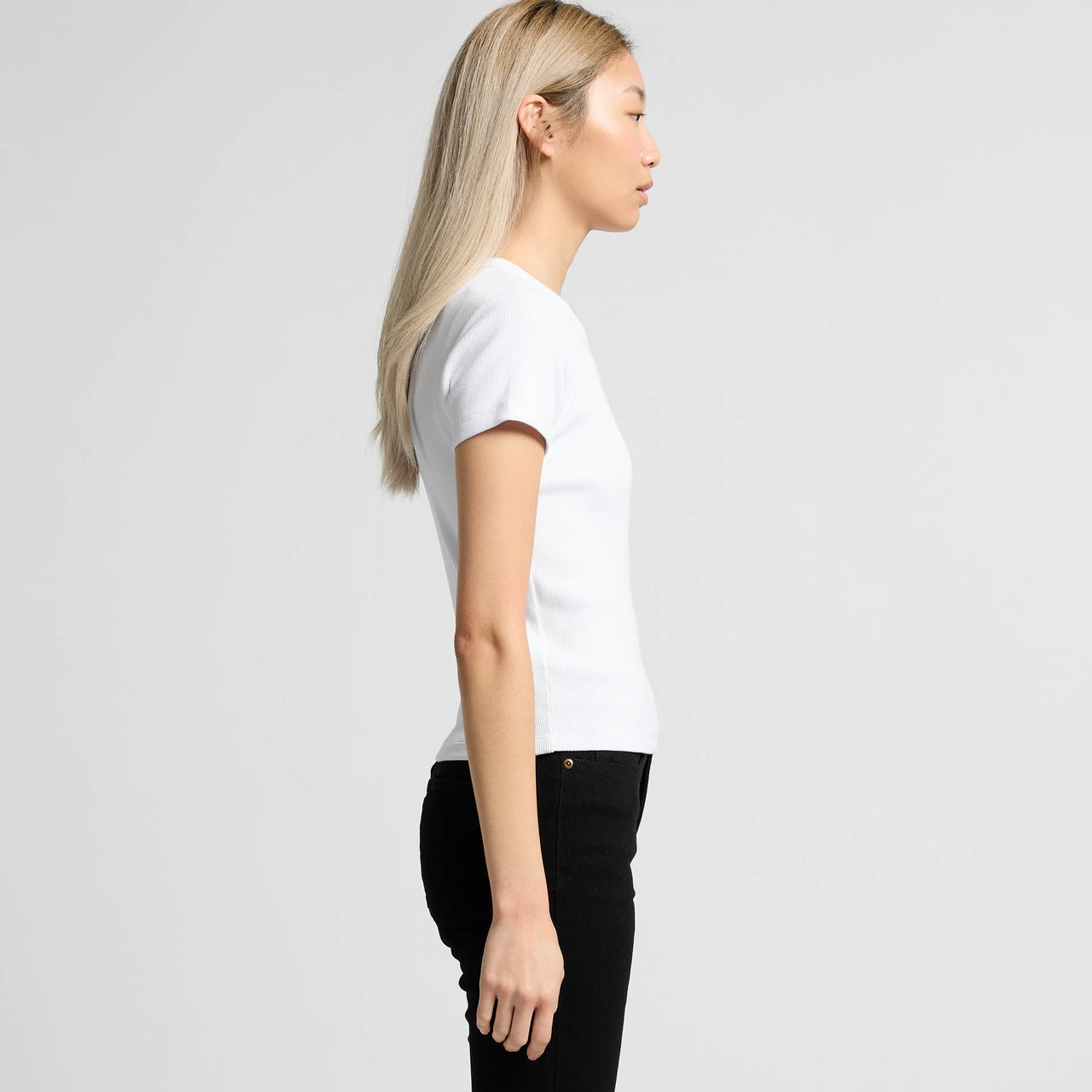 Wo's Organic Rib Tee | 4092G 15