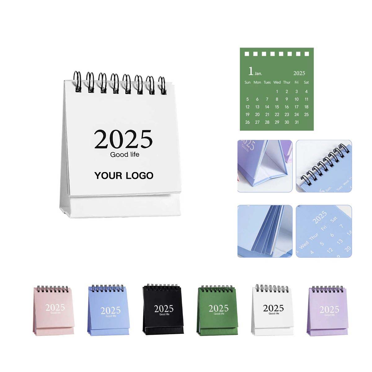 Compact Paper Desk Calendar for Office and Home 9