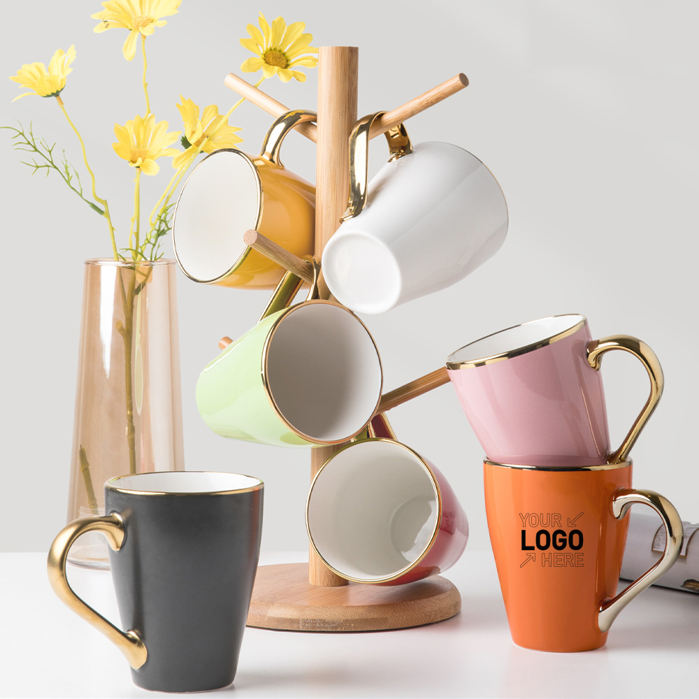 Gold-plated light luxury coffee cup 3
