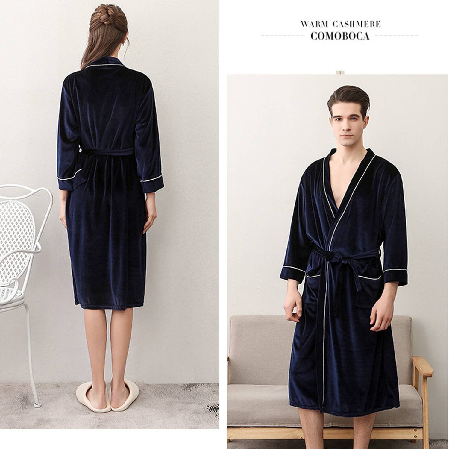 Velour Luxurious Bath Robes 3