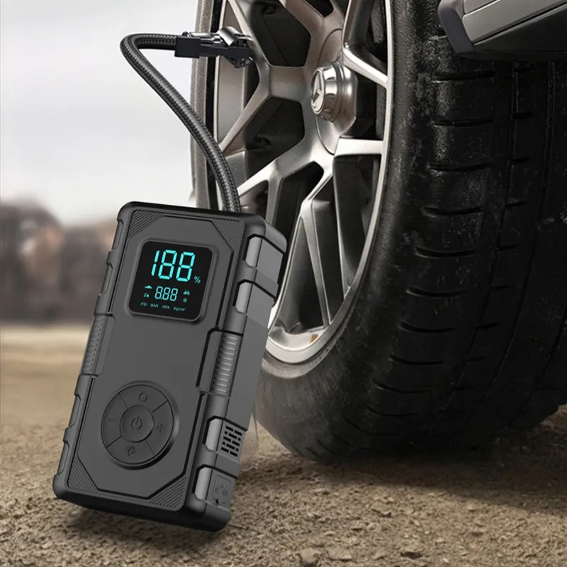 Multi-function Car Emergency Jump Starter W/ Air Compressor 5