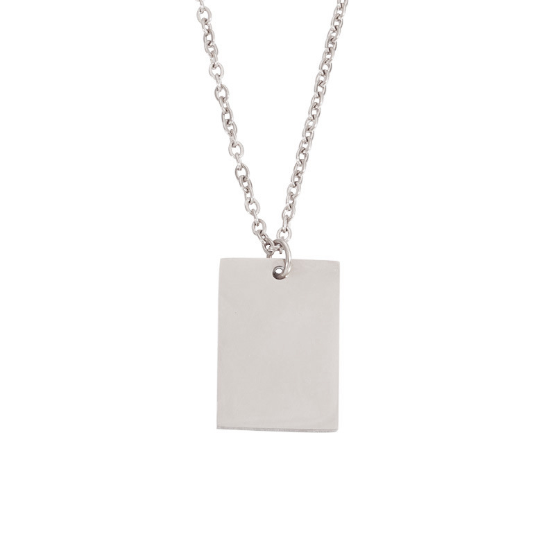 Rectangle Metal Necklace 2