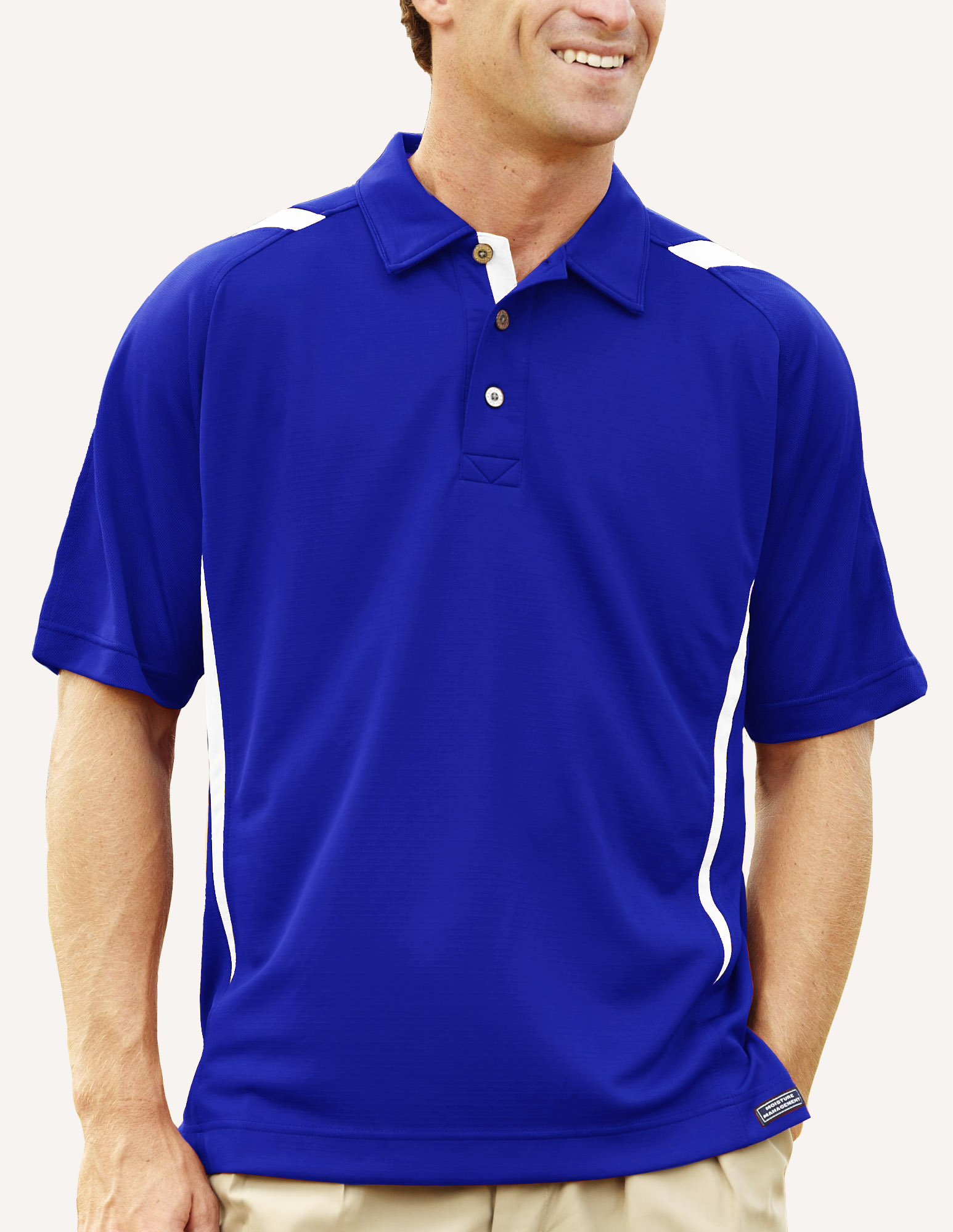 Men's Pegasus Ottoman Color Block Polo Shirt 2