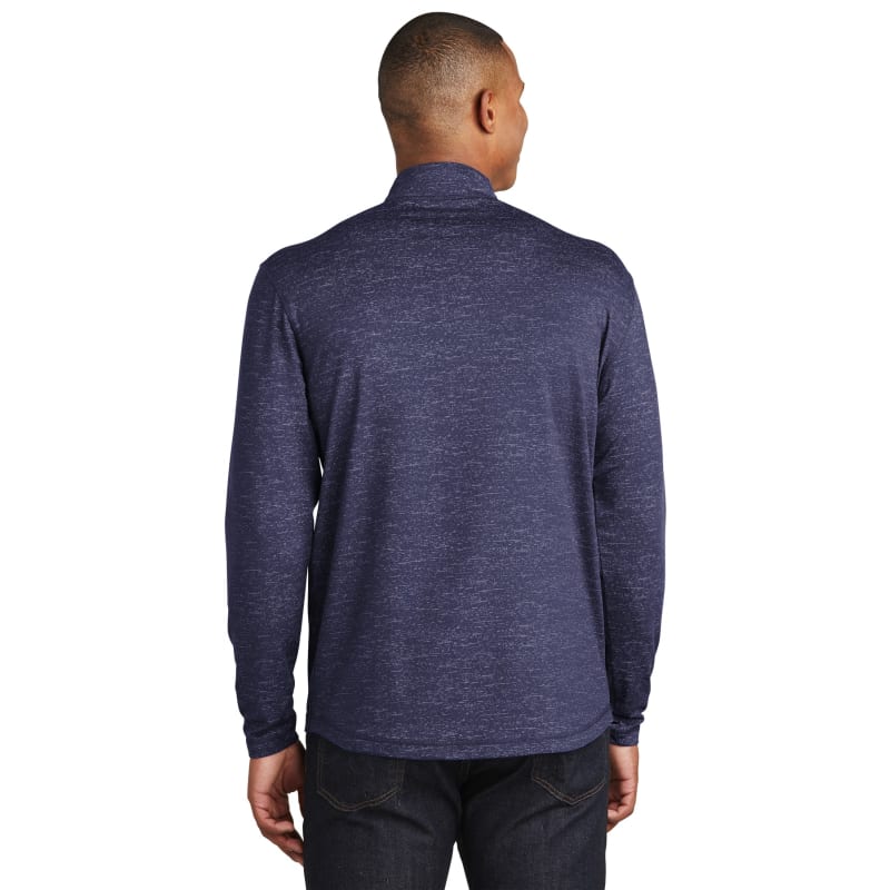 Sport-Tek Sport-Wick Stretch Reflective Heather 1/2-Zip Pullover. 9