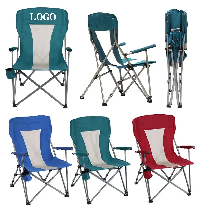 Folding Beach Camp Chair With Cup Holder 2