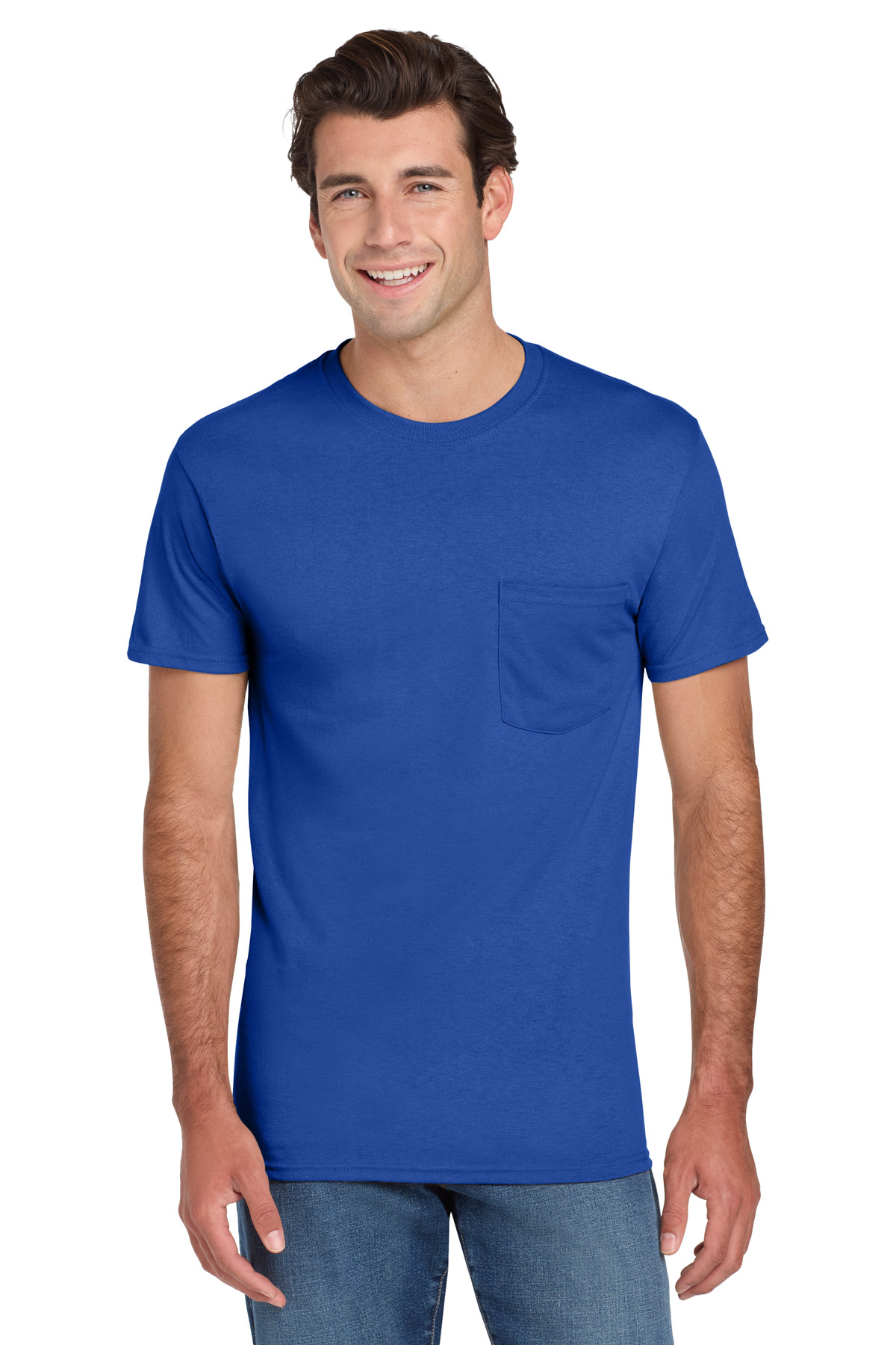 Jerzees - Dri-Power 50/50 Cotton/Poly Pocket T-Shirt. 29MP 139