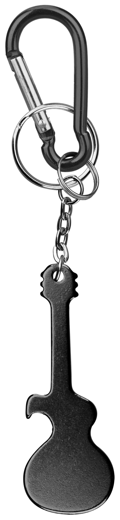 Guitar Shaped Bottle Opener with Key Chain & Carabiner 6