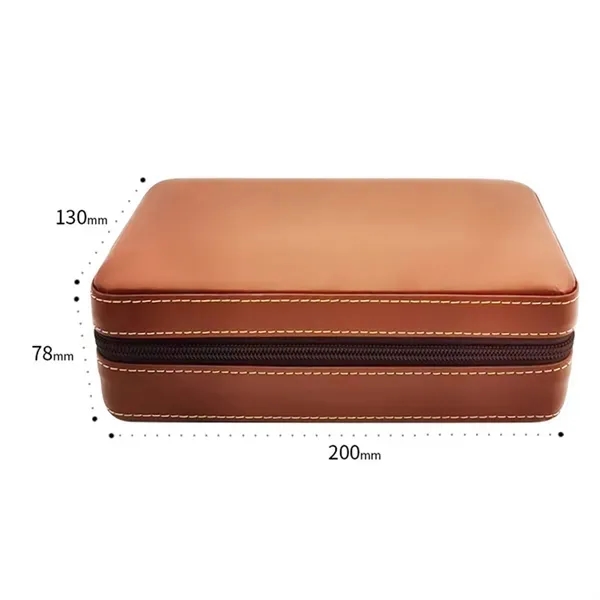 Cow Leather Cigar Holder Humidor Case with Wood Inner 9