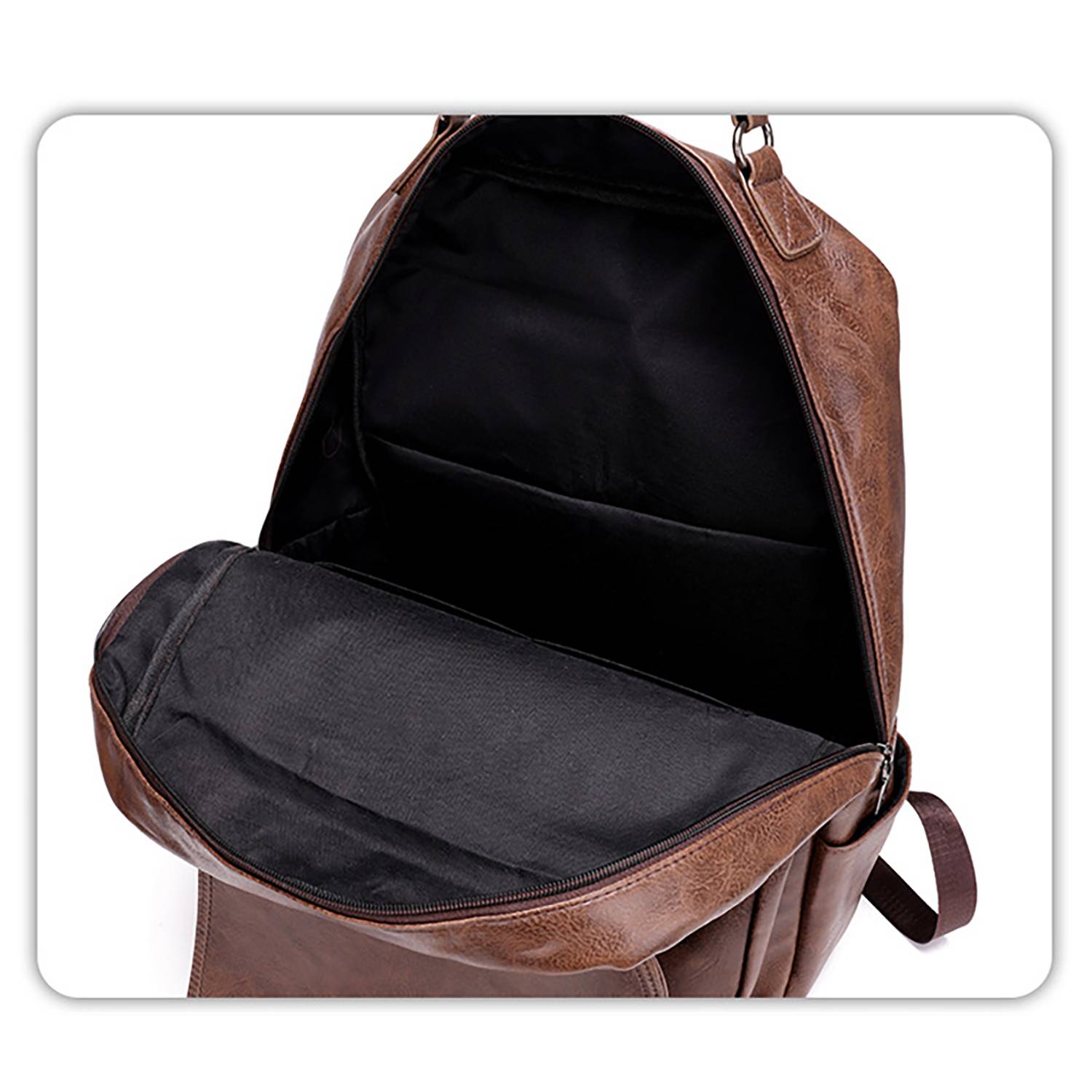 Large Capacity Waterproof Pu Business Travel Backpack 4